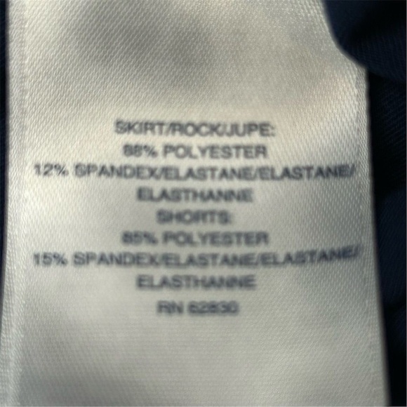 Lands' End Women's Floral Skort Blue Size M Built-in Shorts Casual Golf - Picture 9 of 10